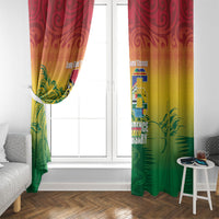 Vanuatu Indipendens Dei Window Curtain Yumi 46th Independence Anniversary LT14 - Polynesian Pride