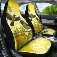 Bellbird New Zealand Car Seat Cover Korimako Kowhai Maori Pattern LT14 - Polynesian Pride
