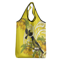 Bellbird New Zealand Grocery Bag Korimako Kowhai Maori Pattern LT14 - Polynesian Pride