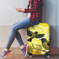 Bellbird New Zealand Luggage Cover Korimako Kowhai Maori Pattern LT14 - Polynesian Pride