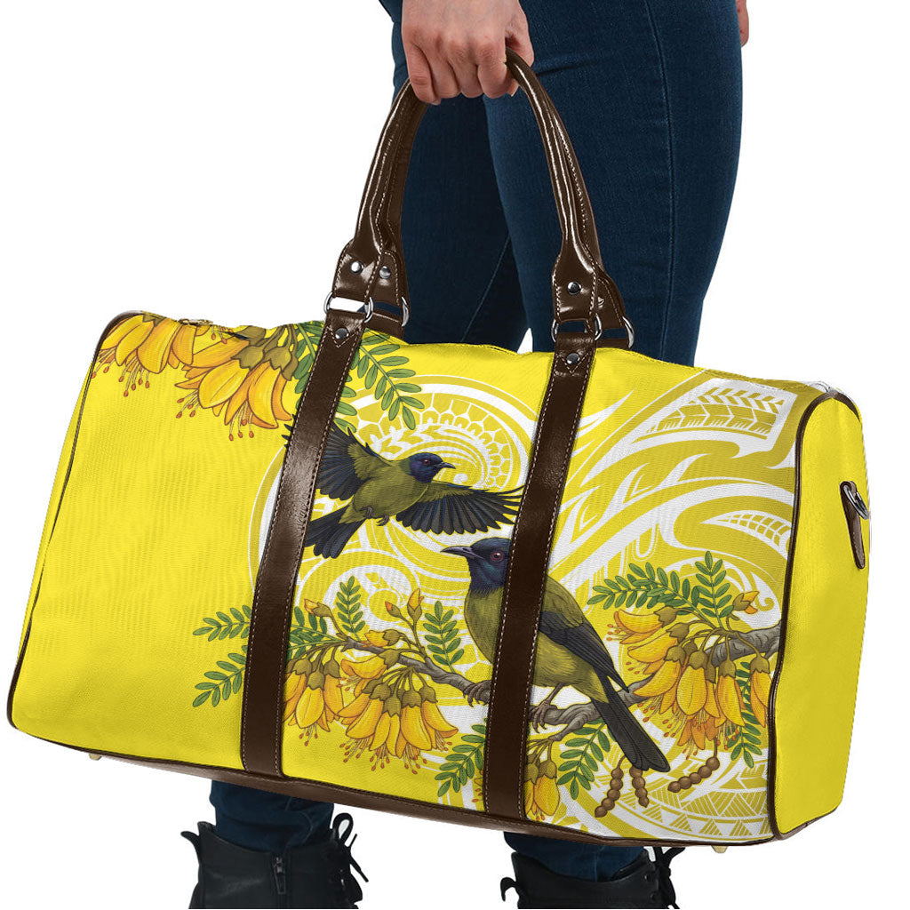 Bellbird New Zealand Travel Bag Korimako Kowhai Maori Pattern LT14 - Polynesian Pride