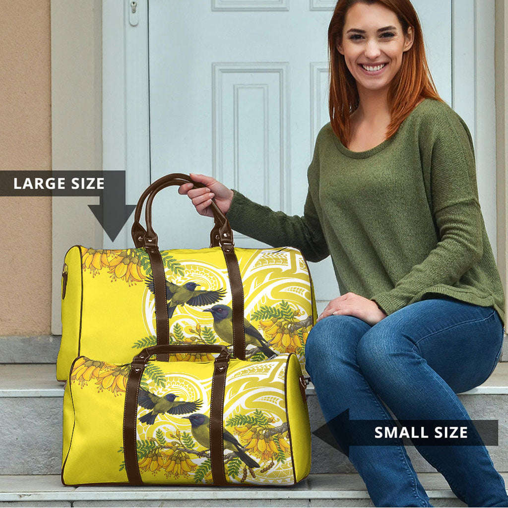 Bellbird New Zealand Travel Bag Korimako Kowhai Maori Pattern LT14 - Polynesian Pride
