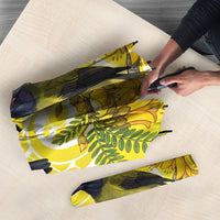 Bellbird New Zealand Umbrella Korimako Kowhai Maori Pattern LT14 - Polynesian Pride