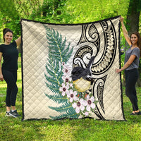 Endemic Tomtit New Zealand Quilt Miromiro Manuka Silver Fern Maori Pattern LT14 - Polynesian Pride