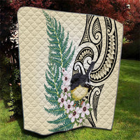 Endemic Tomtit New Zealand Quilt Miromiro Manuka Silver Fern Maori Pattern LT14 - Polynesian Pride