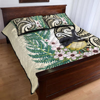 Endemic Tomtit New Zealand Quilt Bed Set Miromiro Manuka Silver Fern Maori Pattern LT14 - Polynesian Pride