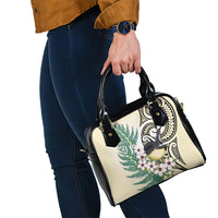 Endemic Tomtit New Zealand Shoulder Handbag Miromiro Manuka Silver Fern Maori Pattern LT14 - Polynesian Pride
