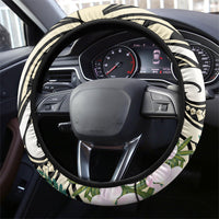Endemic Tomtit New Zealand Steering Wheel Cover Miromiro Manuka Silver Fern Maori Pattern LT14 - Polynesian Pride