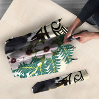 Endemic Tomtit New Zealand Umbrella Miromiro Manuka Silver Fern Maori Pattern