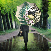 Endemic Tomtit New Zealand Umbrella Miromiro Manuka Silver Fern Maori Pattern