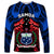 Samoa Long Sleeve Shirt Heritage Festival Samoan Tattoo With Ula Fala Kava Bowl LT14 Unisex Blue - Polynesian Pride