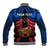 Personalised Samoa Baseball Jacket Heritage Festival Samoan Tattoo With Ula Fala Kava Bowl LT14 - Polynesian Pride