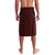 Oxblood Polynesia Lavalava Tribal Pattern Tropical Frangipani