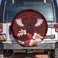 Oxblood Polynesia Spare Tire Cover Tribal Pattern Tropical Frangipani LT14 Oxblood - Polynesian Pride