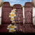 Oxblood Tropical Plumeria With Galaxy Polynesian Art Back Car Seat Cover