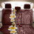 Oxblood Tropical Plumeria With Galaxy Polynesian Art Back Car Seat Cover