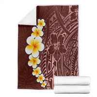 Oxblood Tropical Plumeria With Galaxy Polynesian Art Blanket LT14 - Polynesian Pride