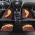 Oxblood Tropical Plumeria With Galaxy Polynesian Art Car Mats