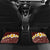 Oxblood Tropical Plumeria With Galaxy Polynesian Art Car Mats