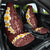Oxblood Tropical Plumeria With Galaxy Polynesian Art Car Seat Cover