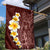 Oxblood Tropical Plumeria With Galaxy Polynesian Art Garden Flag