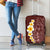 Oxblood Tropical Plumeria With Galaxy Polynesian Art Luggage Cover