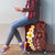 Oxblood Tropical Plumeria With Galaxy Polynesian Art Luggage Cover