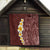 Oxblood Tropical Plumeria With Galaxy Polynesian Art Quilt