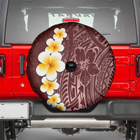Oxblood Tropical Plumeria With Galaxy Polynesian Art Spare Tire Cover LT14 - Polynesian Pride