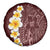 Oxblood Tropical Plumeria With Galaxy Polynesian Art Spare Tire Cover