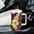 Oxblood Tropical Plumeria With Galaxy Polynesian Art Tumbler With Handle