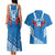 Custom Toa Samoa Rugby Couples Matching Tank Maxi Dress and Hawaiian Shirt Samoan Siva Tau Uso Aso Uma