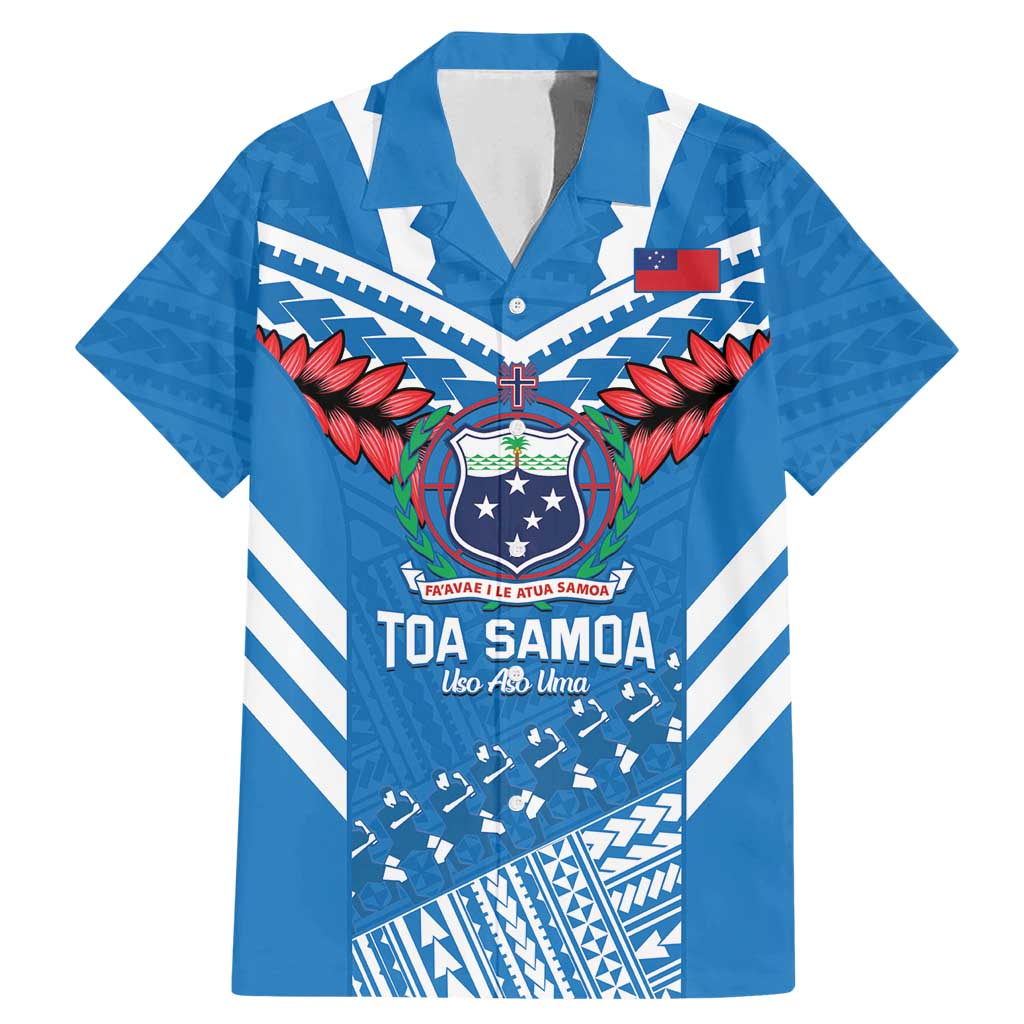 Custom Toa Samoa Rugby Family Matching Mermaid Dress and Hawaiian Shirt Samoan Siva Tau Uso Aso Uma
