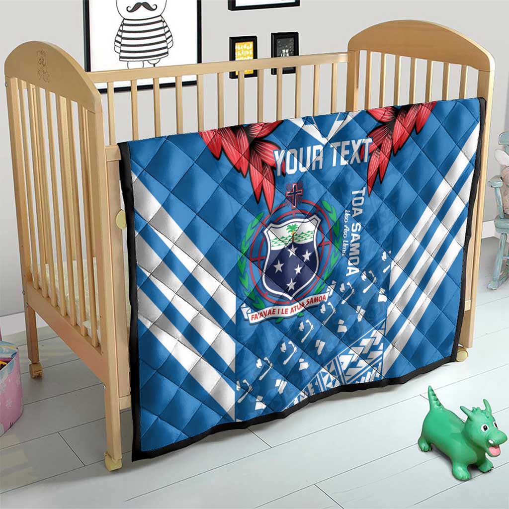 Custom Toa Samoa Rugby Quilt Samoan Siva Tau Uso Aso Uma