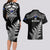 New Zealand Silver Fern Rugby Couples Matching Long Sleeve Bodycon Dress and Hawaiian Shirt Go All Black 2023 World Cup LT14 - Polynesian Pride