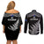 New Zealand Silver Fern Rugby Couples Matching Off Shoulder Short Dress and Long Sleeve Button Shirts Go All Black 2023 World Cup LT14 - Polynesian Pride