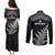 New Zealand Silver Fern Rugby Couples Matching Puletasi Dress and Long Sleeve Button Shirts Go All Black 2023 World Cup LT14 - Polynesian Pride