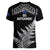 New Zealand Silver Fern Rugby Women V Neck T Shirt Go All Black 2023 World Cup LT14 - Polynesian Pride