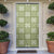 Vesuvian Green Palaka Quilt Hawaii Door Cover Traditional Hawaii-plaid Pattern - Polynesian Pride