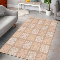 Beige Palaka Quilt Hawaii Area Rug Traditional Hawaii-plaid Pattern - Polynesian Pride