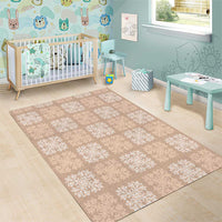 Beige Palaka Quilt Hawaii Area Rug Traditional Hawaii-plaid Pattern - Polynesian Pride