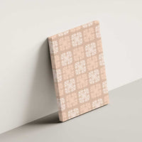 Beige Palaka Quilt Hawaii Canvas Wall Art Traditional Hawaii-plaid Pattern - Polynesian Pride