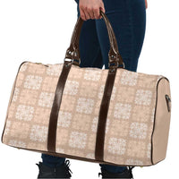 Beige Palaka Quilt Hawaii Travel Bag Traditional Hawaii-plaid Pattern - Polynesian Pride