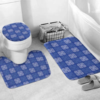 Royal Blue Palaka Quilt Hawaii Bathroom Set Traditional Hawaii-plaid Pattern - Polynesian Pride