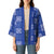 Royal Blue Palaka Quilt Hawaii Kimono Traditional Hawaii-plaid Pattern - Polynesian Pride