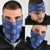 Royal Blue Palaka Quilt Hawaii Neck Gaiter Traditional Hawaii-plaid Pattern LT14