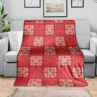 Red Palaka Quilt Hawaii Blanket Traditional Hawaii-plaid Pattern - Polynesian Pride