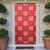 Red Palaka Quilt Hawaii Door Cover Traditional Hawaii-plaid Pattern - Polynesian Pride