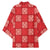 Red Palaka Quilt Hawaii Kimono Traditional Hawaii-plaid Pattern - Polynesian Pride