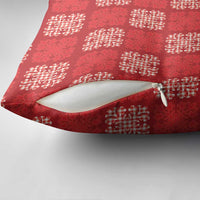 Red Palaka Quilt Hawaii Pillow Cover Traditional Hawaii-plaid Pattern - Polynesian Pride